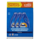 Dash Power Detersivo Liquido Lavatrice, Classico, 3x23 Lavaggi=69 Lavaggi 3x1035 ml